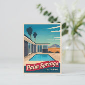 Vintage Travel Palm Springs California Landschap Briefkaart (Staand voorkant)