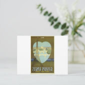 Vintage Travel Paris Frankrijk Orient Express Briefkaart (Staand voorkant)