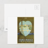 Vintage Travel Paris Frankrijk Orient Express Briefkaart (Voorkant / Achterkant)