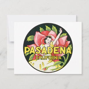 Vintage Travel, Pasadena California, Lady en Roos