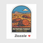 Vintage Travel Petrified Forest National Park Sticker (Vel)