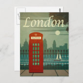 Vintage Travel Postcard - London Briefkaart (Voorkant / Achterkant)