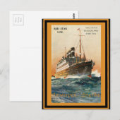 Vintage Travel Poster 20 Briefkaart (Voorkant / Achterkant)