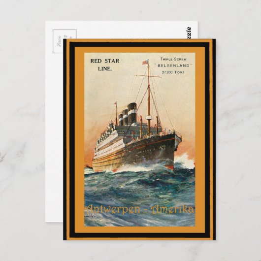 Vintage Travel Poster 20 Briefkaart (Voorkant / Achterkant)