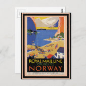 Vintage Travel Poster 34 Briefkaart (Voorkant / Achterkant)