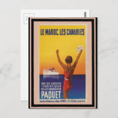 Vintage Travel Poster 45 Briefkaart (Voorkant / Achterkant)