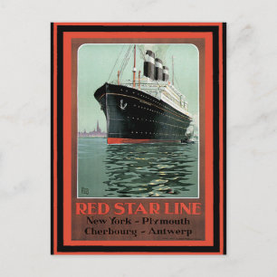 Vintage Travel Poster 50 Briefkaart