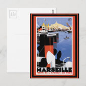 Vintage Travel Poster 60 Briefkaart (Voorkant / Achterkant)
