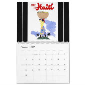Vintage Travel Poster Agenda Kalender (Feb 2027)