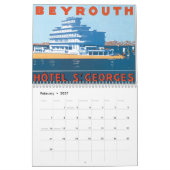 Vintage Travel Poster Art Kalender (Feb 2027)
