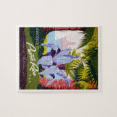 Vintage Travel Poster Art, Ontdek Puerto Rico! Legpuzzel (Horizontaal)