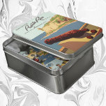 Vintage Travel Poster Art, Ontdek Puerto Rico! Puzzel<br><div class="desc">illustratie reisposter of reisbrochure cover van Puerto Rico, een prachtig eiland in het Caribisch gebied! Een kanon in het kasteel van El Morro. Puerto Rico is een Amerikaans territorium met bergen, watervallen en het tropische regenwoud El Yunque. San Juan is de grootste stad en de hoofdstad van Puerto Rico. Ontdek...</div>