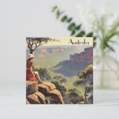 Vintage Travel Poster Australia Canyon (Staand voorkant)