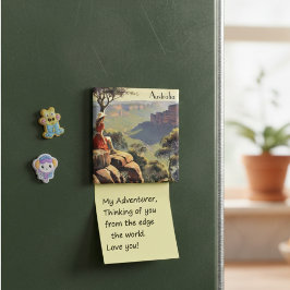 Vintage Travel Poster Australia Canyon Magneet