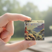 Vintage Travel Poster Australia Canyon Magneet