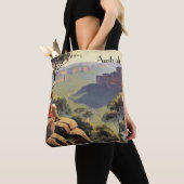 Vintage Travel Poster Australia Canyon Tote Bag (Dichtbij)