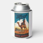 Vintage Travel Poster Australia Train Adventure Blikjeskoeler (Blikje Achterkant)