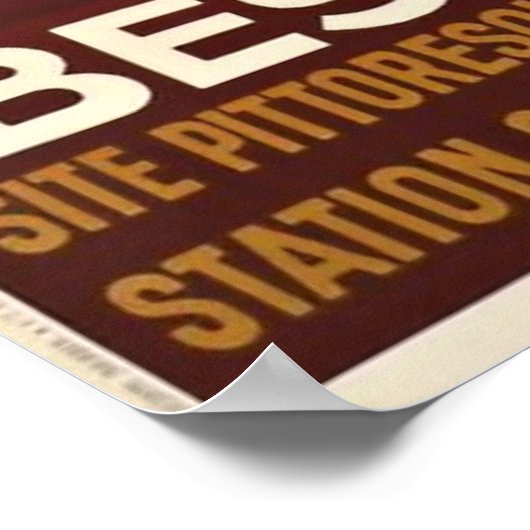 Vintage Travel Poster Besancon Frankrijk (Hoek)