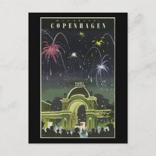 Vintage Travel Poster, Briefkaart