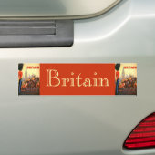 Vintage Travel Poster, Britse Koninklijke Garde Bumpersticker (Op auto)