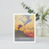 Vintage Travel Poster, Californië Briefkaart (Staand voorkant)