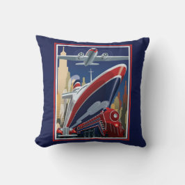 Vintage Travel Poster Canvas tas Kussen