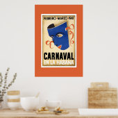 Vintage Travel Poster Carnaval Cuba en La Habana (Keuken)