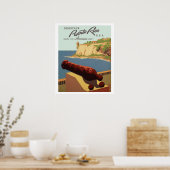Vintage Travel Poster, Discover Puerto Rico! Poster (Keuken)
