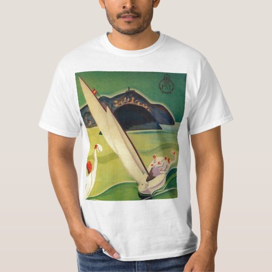 Vintage Travel Poster Donostia San Sebastian T-shirt (Voorkant)