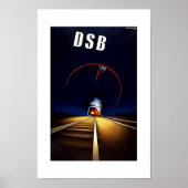 Vintage Travel Poster DSB (Voorkant)
