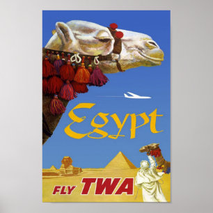 Vintage Travel Poster Egypte