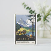 Vintage Travel Poster en Retro Prints Briefkaart (Staand voorkant)