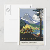 Vintage Travel Poster en Retro Prints Briefkaart (Voorkant / Achterkant)