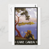 Vintage Travel Poster en Retro Prints Briefkaart (Voorkant / Achterkant)