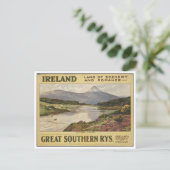 Vintage Travel Poster en Retro Prints Briefkaart (Staand voorkant)