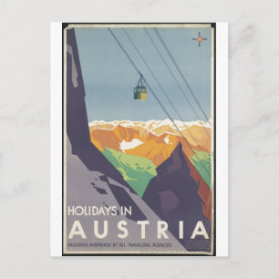 Vintage Travel Poster en Retro Prints Briefkaart