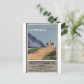 Vintage Travel Poster en Retro Prints Briefkaart (Staand voorkant)