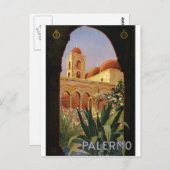 Vintage Travel Poster en Retro Prints Briefkaart (Voorkant / Achterkant)