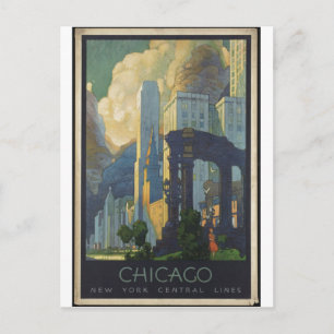 Vintage Travel Poster en Retro Prints Briefkaart