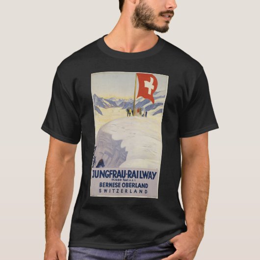 Vintage Travel Poster en Retro Prints T-shirt (Voorkant)