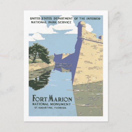 Vintage Travel Poster, Florida Briefkaart (Voorkant)
