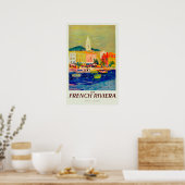 Vintage Travel Poster - France Riviera (Keuken)