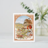 Vintage Travel Poster, Frankrijk Briefkaart (Staand voorkant)