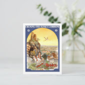 Vintage Travel Poster, Frankrijk Briefkaart (Staand voorkant)