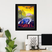 Vintage Travel Poster Griekenland Grootte (Thuiskantoor)