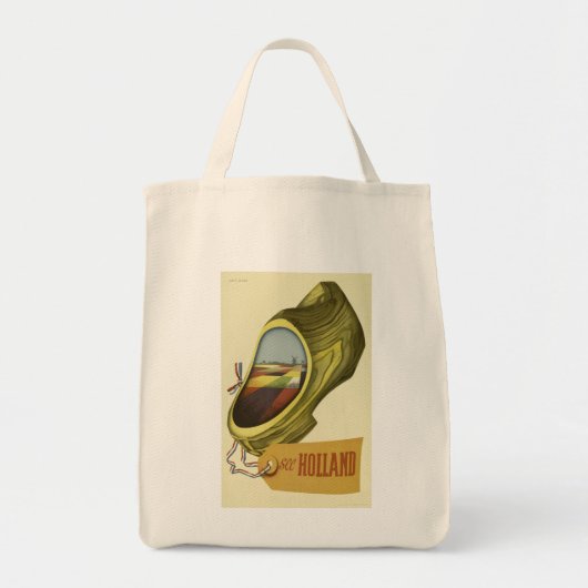 Vintage Travel Poster Holland Tote Bag (Voorkant)