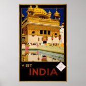 Vintage Travel Poster - India (Voorkant)