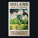 Vintage Travel Poster Ireland Blarney Castle<br><div class="desc">Vintage Travel Poster Ireland Blarney Castle Fine Art Giclee Print (reproductie) circa 1930. Pas de grootte van het poster,  de textuur,  de rand en/of het lijst aan zodat deze aan uw smaak zijn aangepast.</div>
