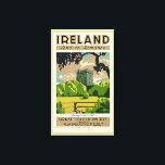 Vintage Travel Poster Ireland Blarney Castle Canvas Afdruk<br><div class="desc">Digitaal gerestaureerd  fine art travel deco poster in verpakt canvas. De achtergrondkleur kan worden gewijzigd (om uw wand/interieurdeco aan te passen) evenals de grootte,  de dikte en het effect van het lijst. Selecteer alleen de hoogte-breedteverhouding (extra klein,  klein en middelgroot).</div>