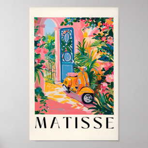 Vintage Travel Poster, Italiaans scooter print, ro Poster
